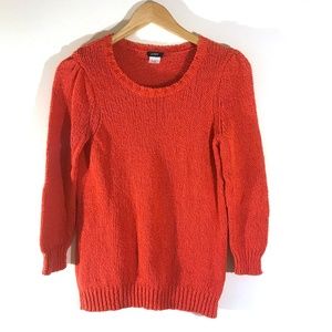 J.Crew Loose-weave Coral Sweater